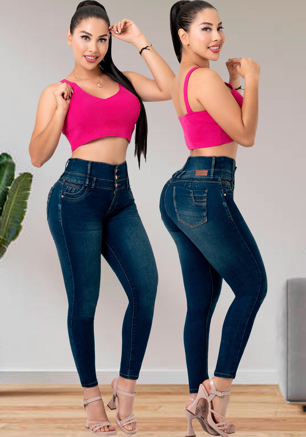 JEANS PRETINA ANCHA REF 6020