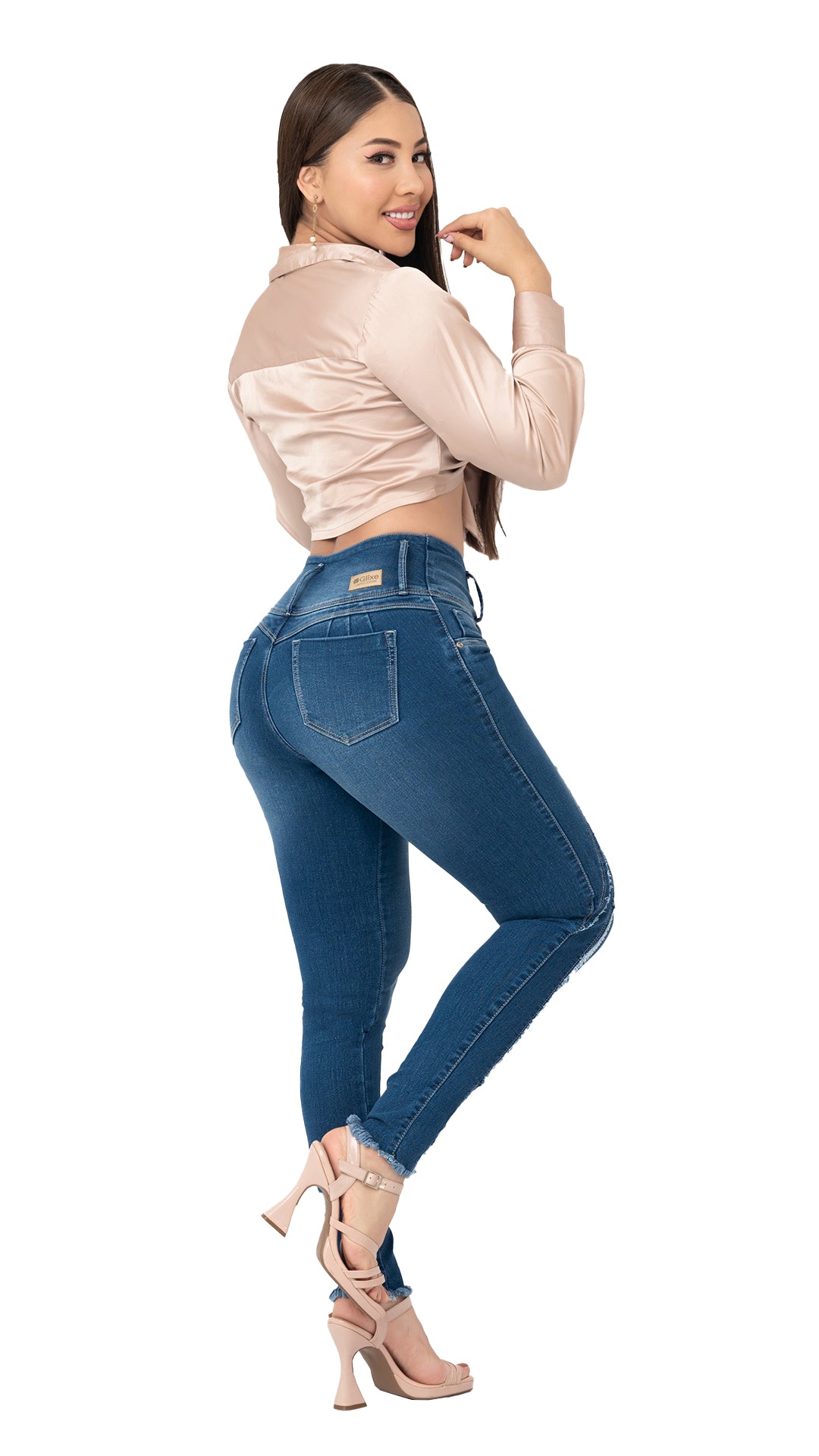 Jean skinny con detalles laterales - 3 botones 2-802