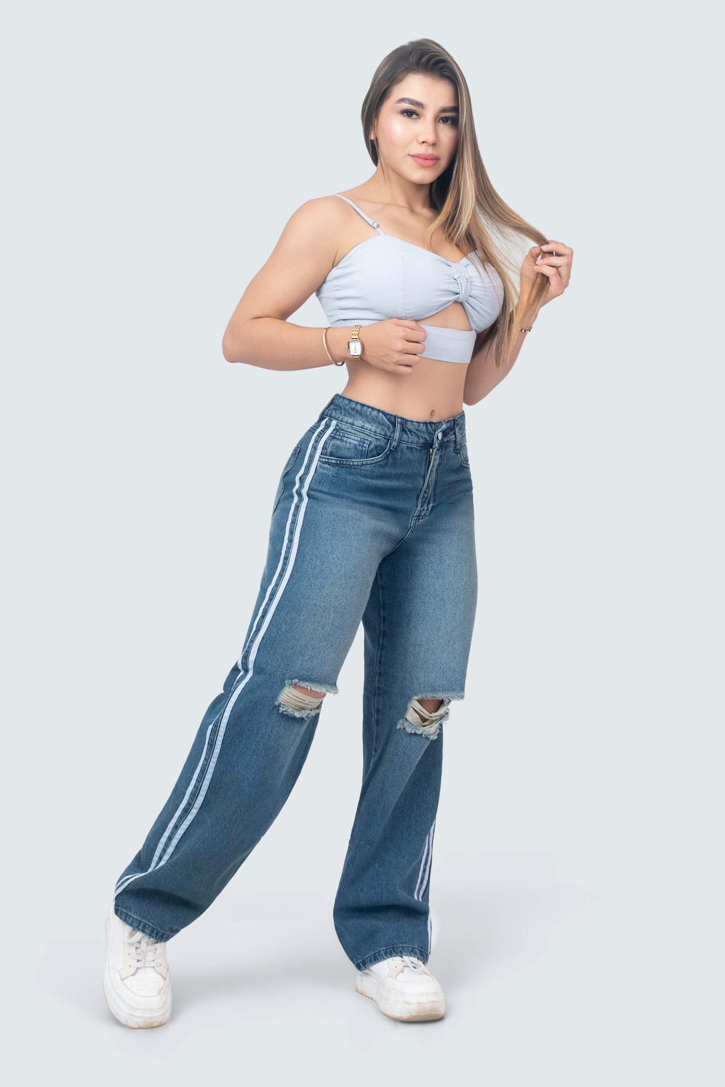 Jeans cargo bota recta – Estilo urbano y funcional 💥👖 2-986